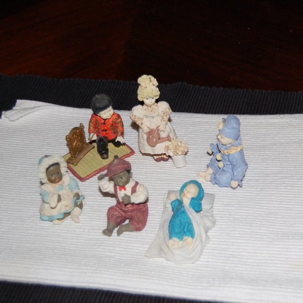 6 Ashton Drake Collection Ornaments 1991-1993 Good Preowned Condition
